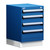 4-Drawer Compact Modular Drawer Cabinet 18'' W x 21''D - L3ABD-2418L3D
