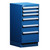 6-Drawer Compact Modular Drawer Cabinet 18'' W x 21''D - L3ABD-3437C