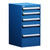 5-Drawer Compact Modular Drawer Cabinet 18'' W x 21''D - L3ABD-3419