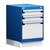 3-Drawer Compact Modular Drawer Cabinet 18'' W x 21''D - L3ABD-2408L3D