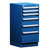6-Drawer Compact Modular Drawer Cabinet 18'' W x 21''D - L3ABD-3437L3C