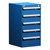 5-Drawer Compact Modular Drawer Cabinet 18'' W x 21''D - L3ABD-3403L3B