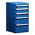 5-Drawer Compact Modular Drawer Cabinet 18'' W x 21''D - L3ABD-3419L3B