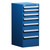 7-Drawer Compact Modular Drawer Cabinet 18'' W x 21''D - L3ABD-4028L3