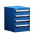 4-Drawer Compact Modular Drawer Cabinet 18'' W x 21''D - L3ABD-2402B 4-Drawer Compact Modular Drawer Cabinet 18'' W x 21''D - L3ABD-2402B