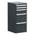 5-Drawer Compact Modular Drawer Cabinet 18'' W x 21''D - L3ABD-4048B