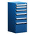 6-Drawer Compact Modular Drawer Cabinet 18'' W x 21''D - L3ABD-4030L3B