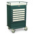 Medication Bin Cart With Key Lock And 24 Removable 5'' Bins And Side Shelf