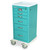 6-Drawer Narrow Anesthesia Cart With Key Lock And Quiet Casters