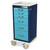 6-Drawer Narrow Anesthesia Cart With Proximity Reader And Quiet Casters, 24.75" W x 22" D x 43.75" H, Steel, Electronic Lock