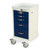 5-Drawer Narrow Anesthesia Cart with Electronic Lock and 24'' Drawer Storage