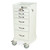 6-Drawer Steel Anesthesia Cart with Electronic Keypad Lock, 24" W x 22" D x 42.75" H, Electronic Lock