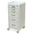 6-Drawer Steel Isolation Cart with Key Lock and Antimicrobial Top