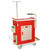 6-Drawer Tall Emergency Crash Cart, Breakaway Lock and Accessory Package