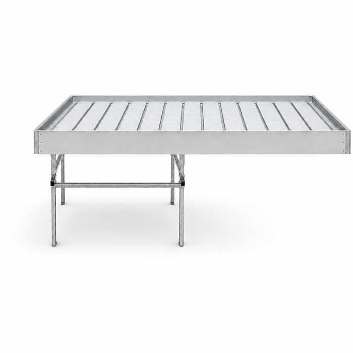 Max-Roll ebb and flow greenhouse bench