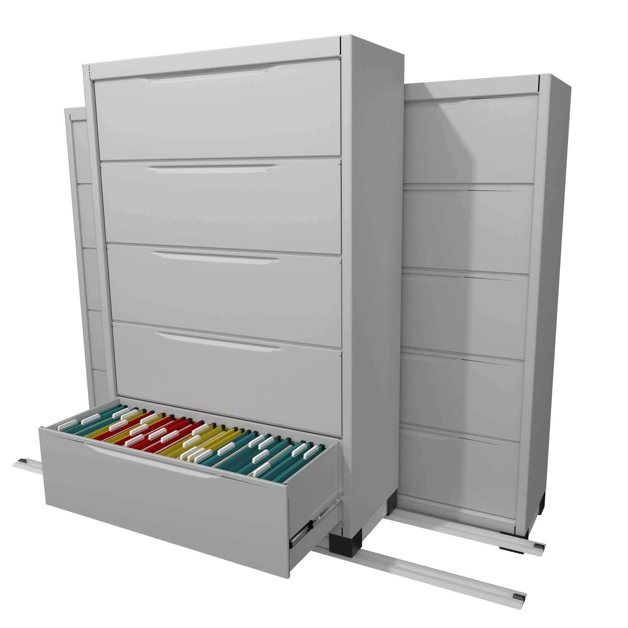 Image of product Filing Cabinets on Tracks