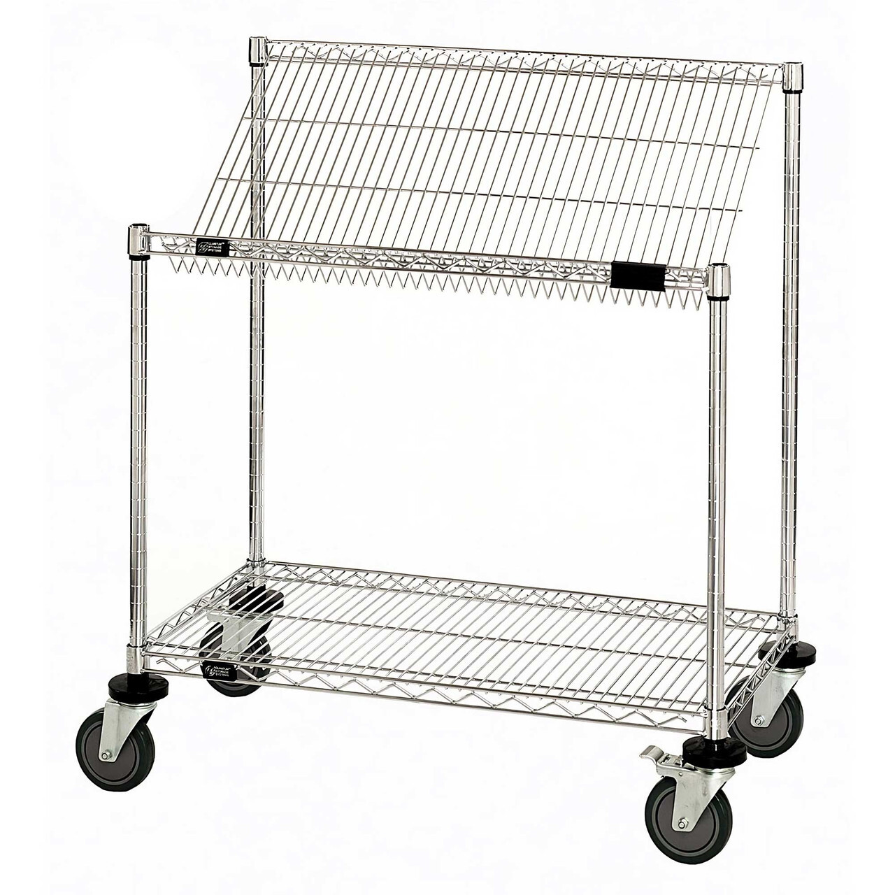 Image of product Slanted Wire Shelf Carts