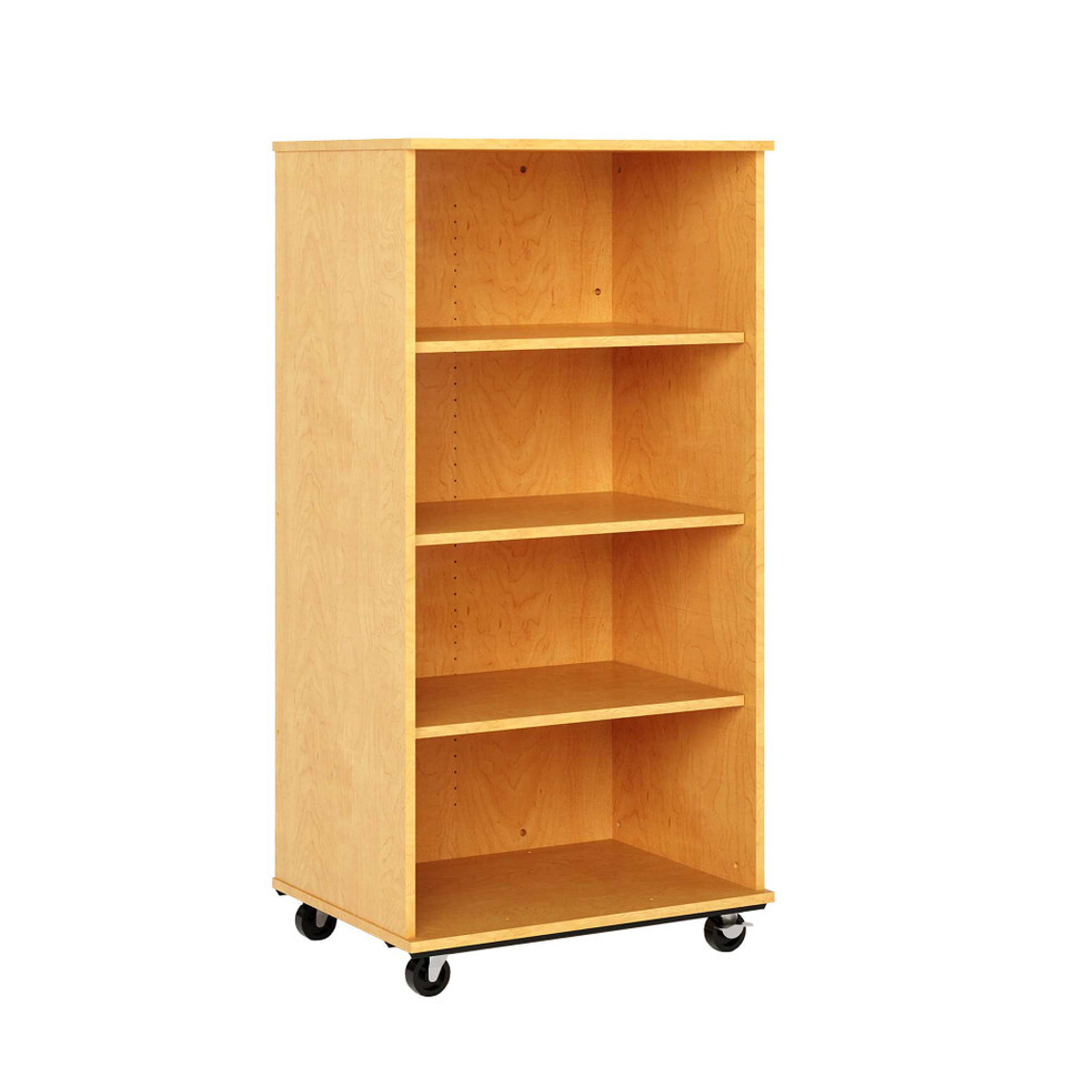 Image of product Wood Shelving on Wheels