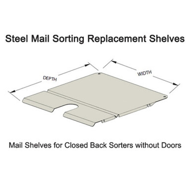 Image of product Type "SM" Metal Mail Shelves