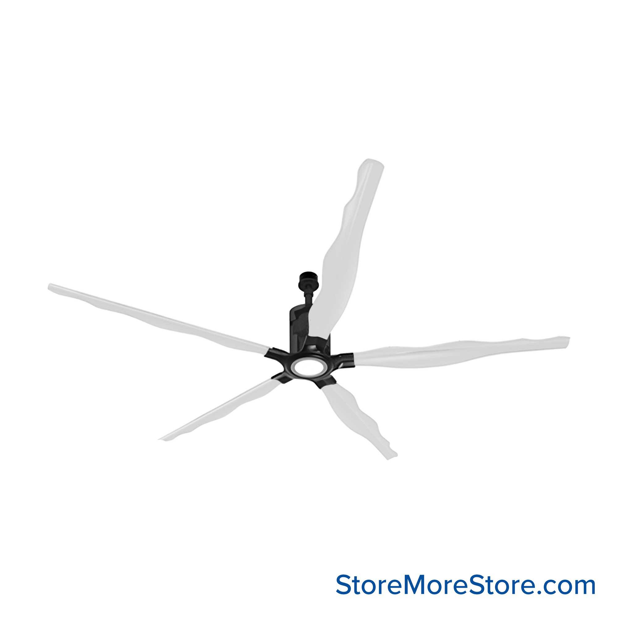 Big Commercial Ceiling Fan Alabaster[#DEDFE9] SKU SMS-09-V36-RLCX0010-ALA