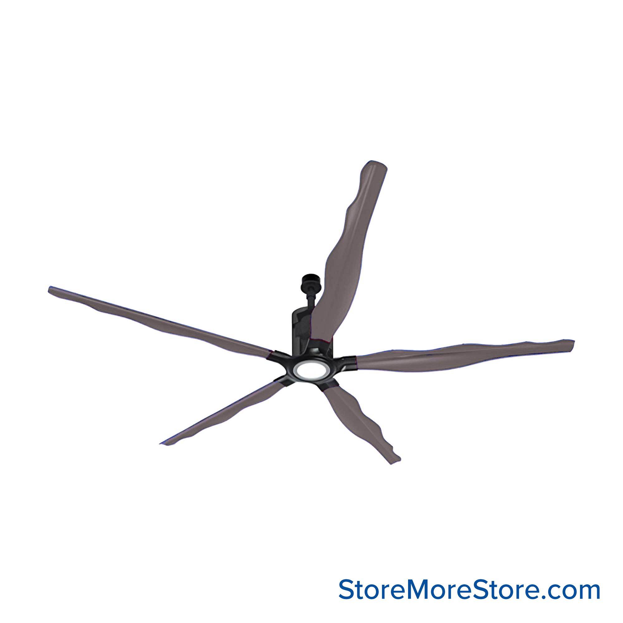 Big Commercial Ceiling Fan Sterling[#7E7E7E] SKU SMS-09-V36-RLCX0010-STE