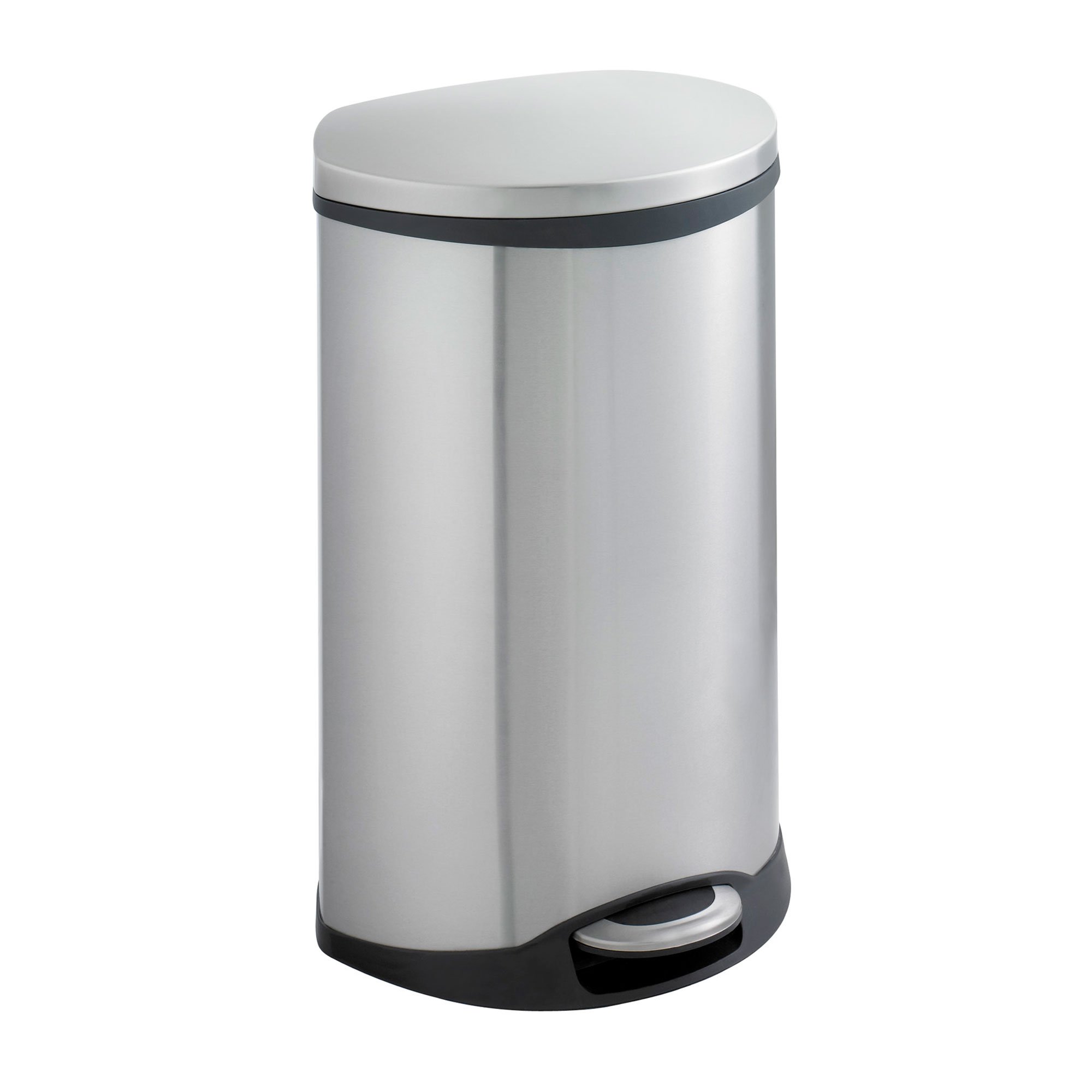 Ellipse Step-On Trash Cans 7.5 & 12.5 Gallon 12.5 Gallons SKU SMS-12-V37-9903SS
