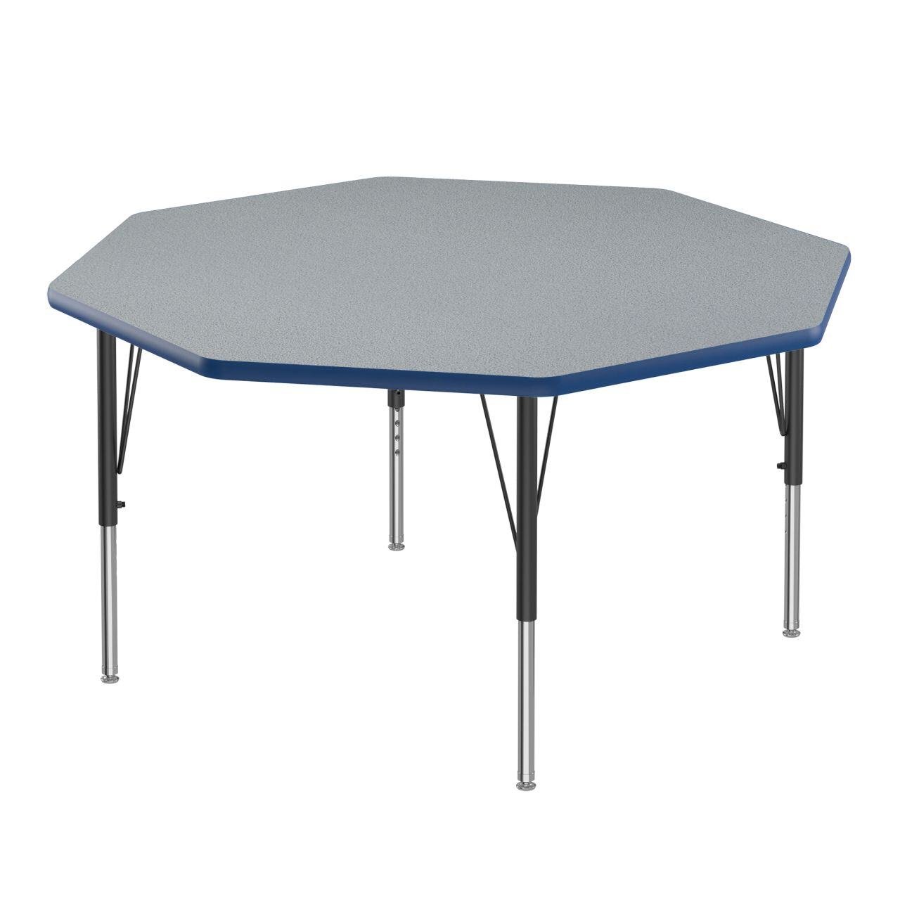 Adjustable Height Activity Tables-Octagonal Shaped Gray Granite[https://cdn11.bigcommerce.com/s-ae8l2aaf6n/product_images/attribute_value_images/38509.preview.jpg?t=1741102011] Blue[https://cdn11.bigcommerce.com/s-ae8l2aaf6n/product_images/attribute_value_images/38521.preview.jpg?t=1741102019] Black/Chrome[https://cdn11.bigcommerce.com/s-ae8l2aaf6n/product_images/attribute_value_images/38529.preview.jpg?t=1741102025] SKU SMS-04-V28-A48-OCT-15-09-37