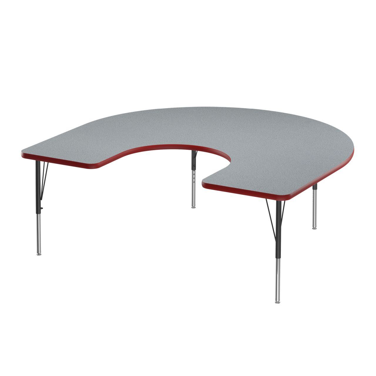 Adjustable Height Activity Tables-Horseshoe Shaped Gray Granite[https://cdn11.bigcommerce.com/s-ae8l2aaf6n/product_images/attribute_value_images/38535.preview.jpg?t=1741118992] Red[https://cdn11.bigcommerce.com/s-ae8l2aaf6n/product_images/attribute_value_images/38551.preview.jpg?t=1741119003] Black/Chrome[https://cdn11.bigcommerce.com/s-ae8l2aaf6n/product_images/attribute_value_images/38555.preview.jpg?t=1741119007] SKU SMS-04-V28-A6066-HOR-15-09-35