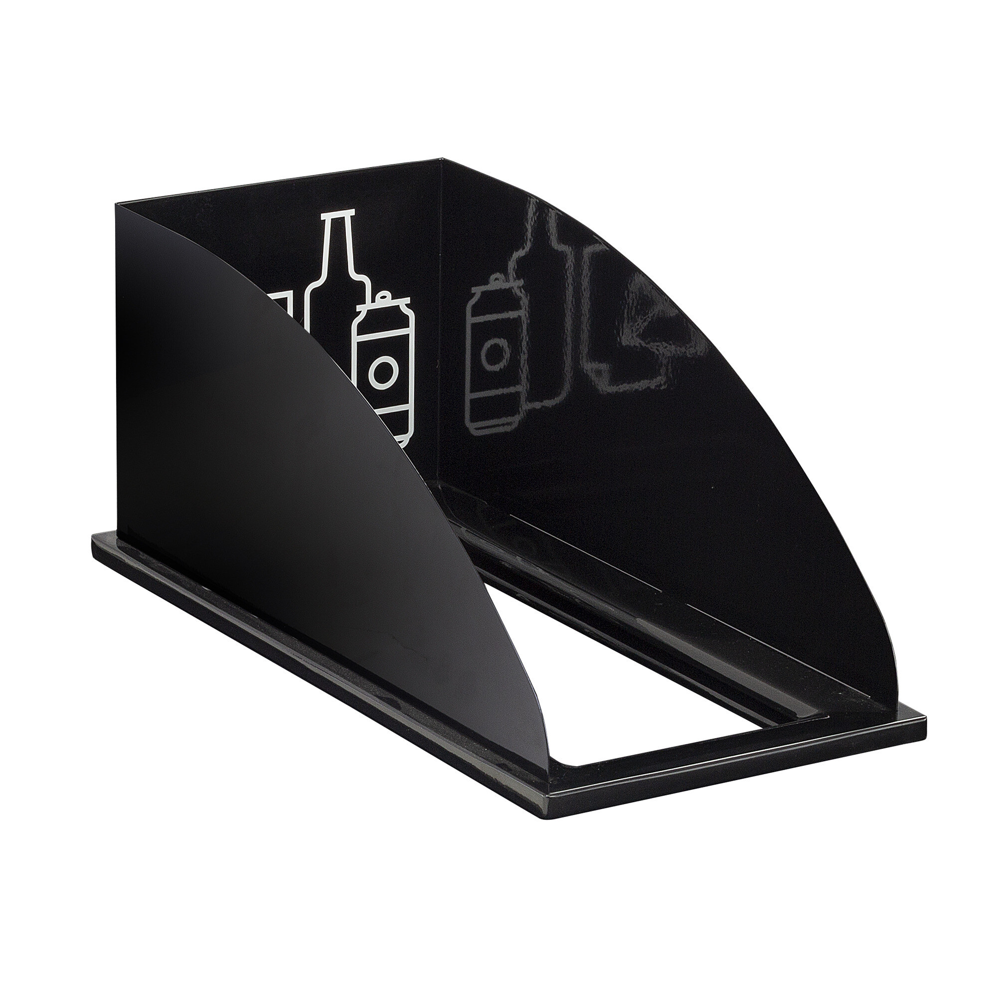 Mixx Rectangular Recycling Lid Black[#000000] SKU SMS-12-V37-9449BL