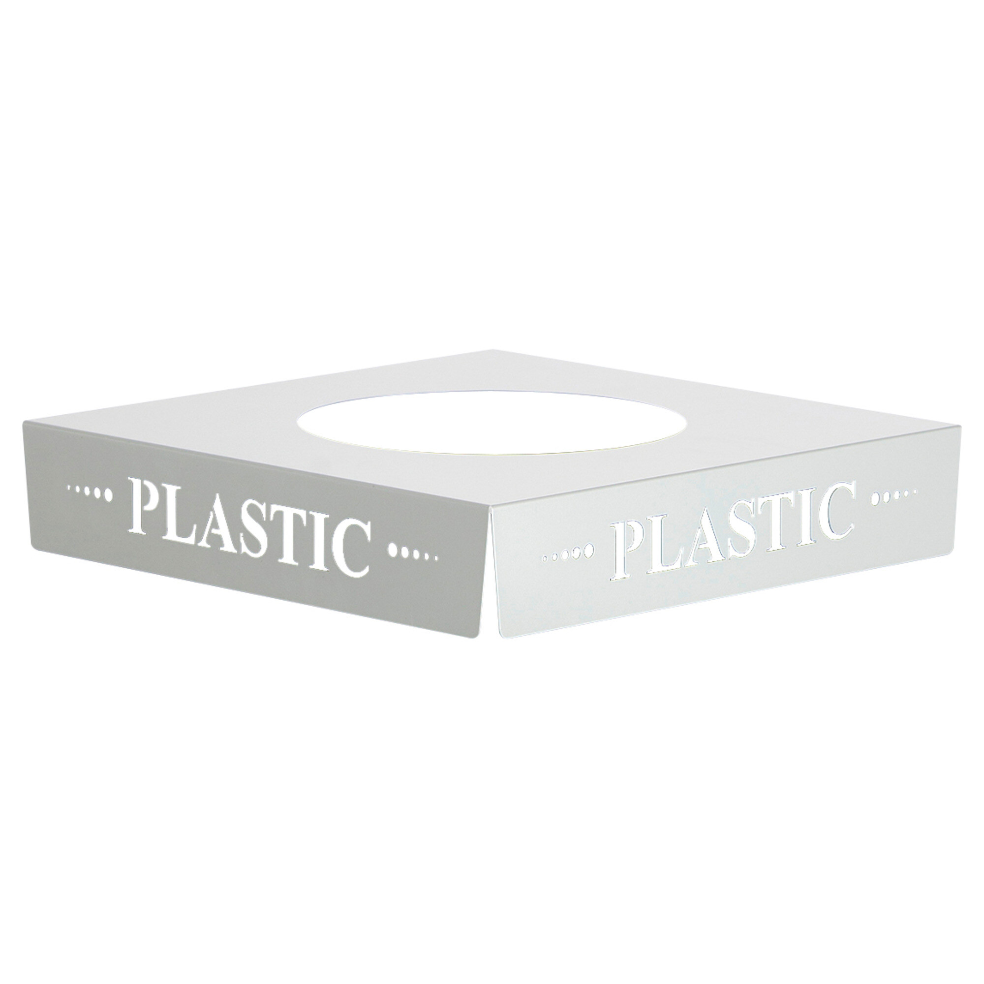 Square Recycling Lid with Inscription Plastic SKU SMS-12-V37-2990PC