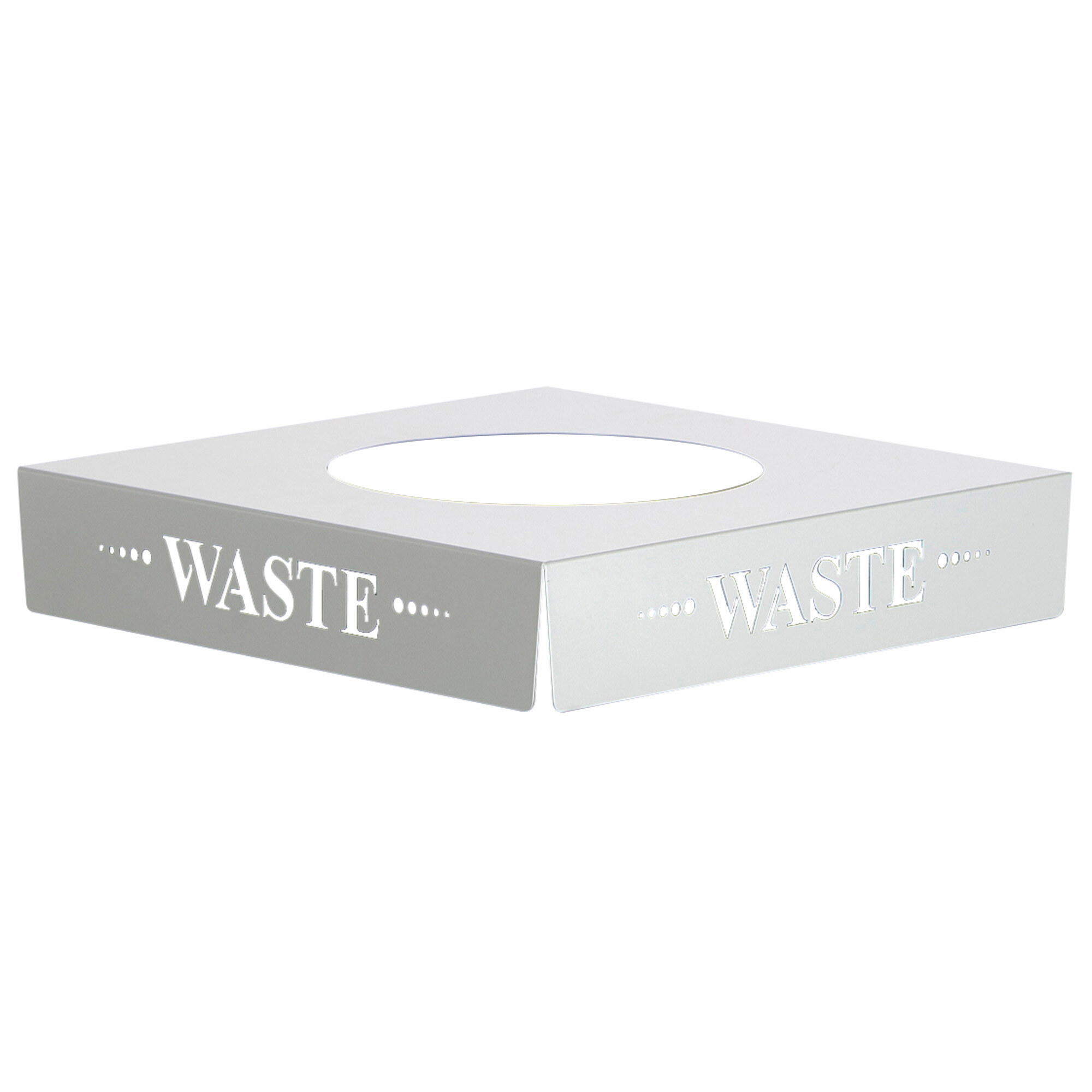 Square Recycling Lid with Inscription Waste SKU SMS-12-V37-2990WA