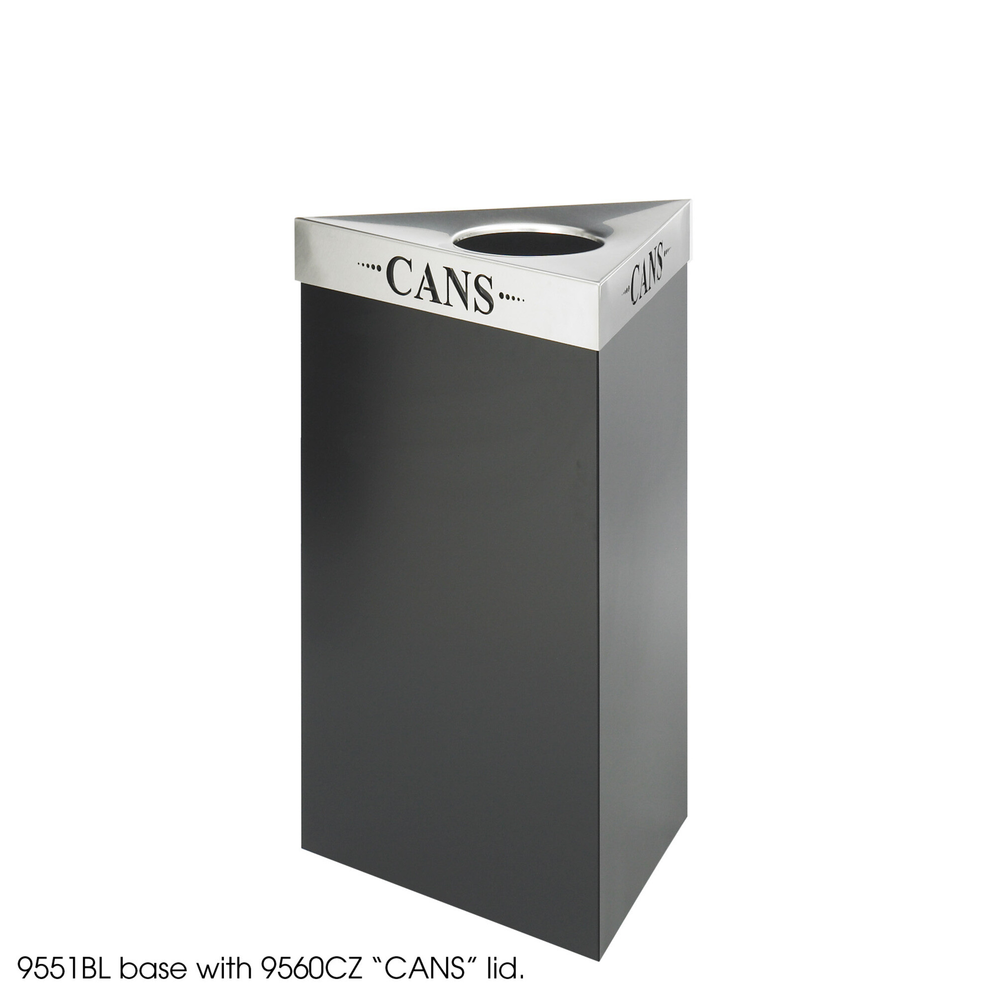 Trifecta Waste Lid for Recycling Bin Cans SKU SMS-12-V37-9560CZ
