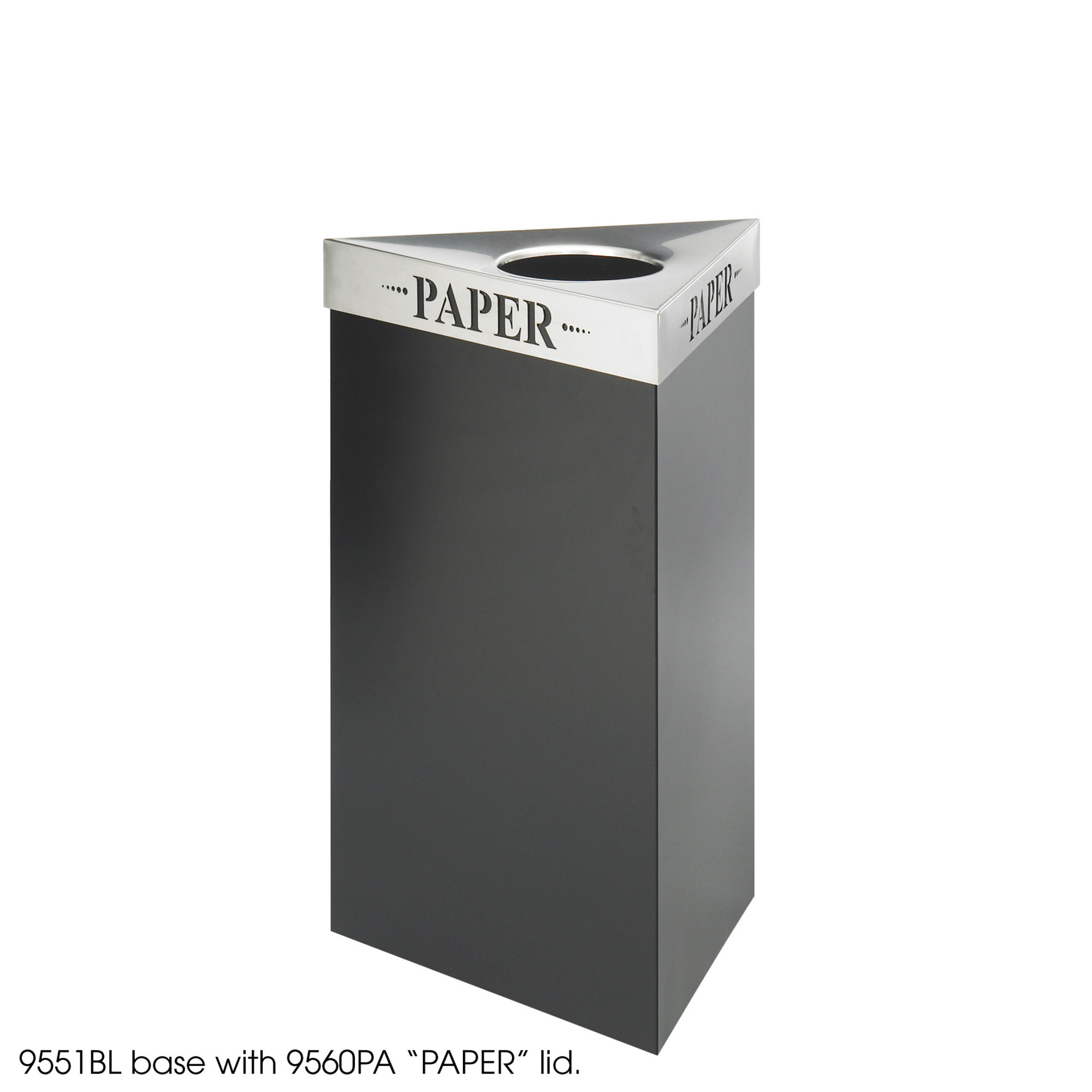 Trifecta Waste Lid for Recycling Bin Paper SKU SMS-12-V37-9560PA