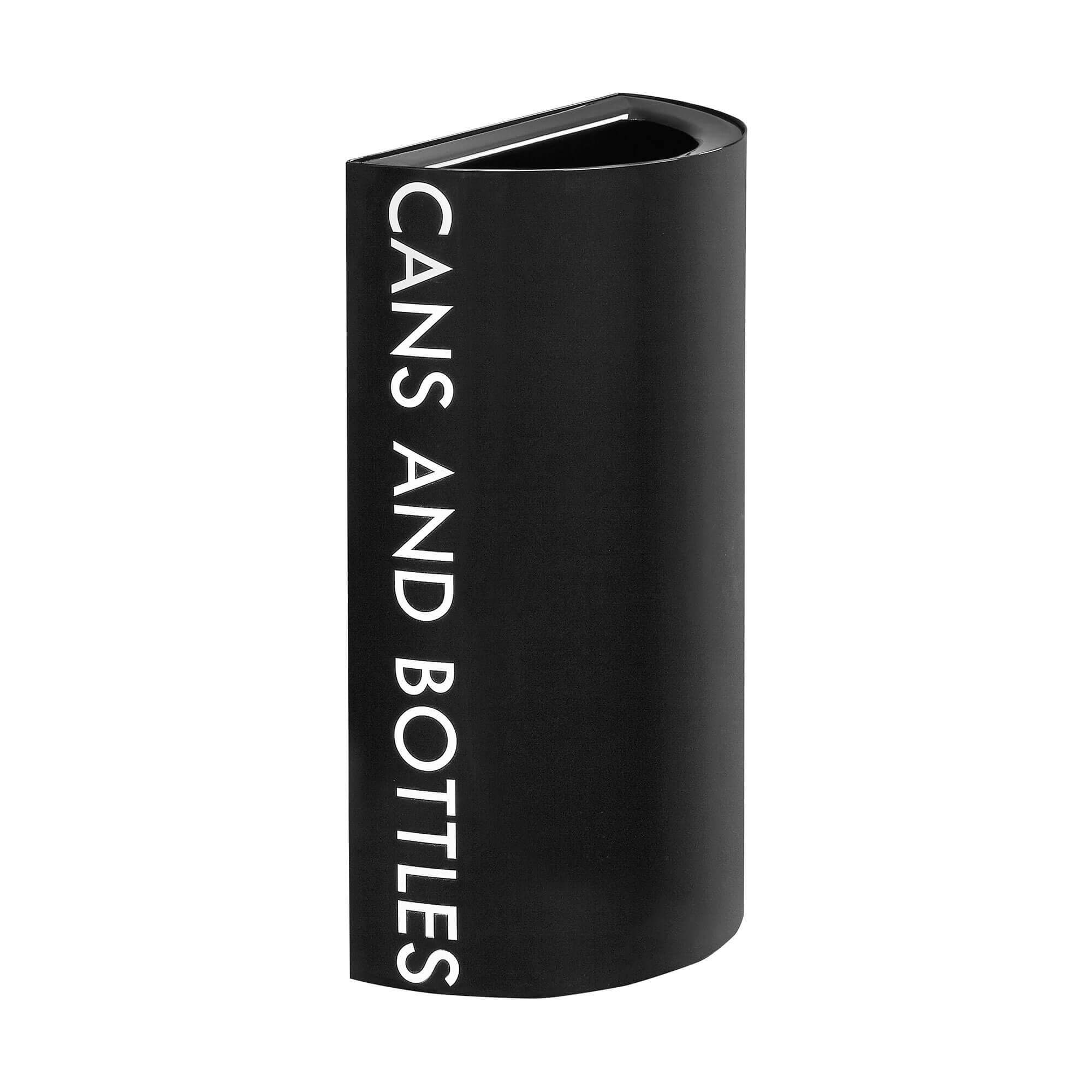 Mixx Steel Trash Can with Lid Black[#000000] SKU SMS-12-V37-9447BL