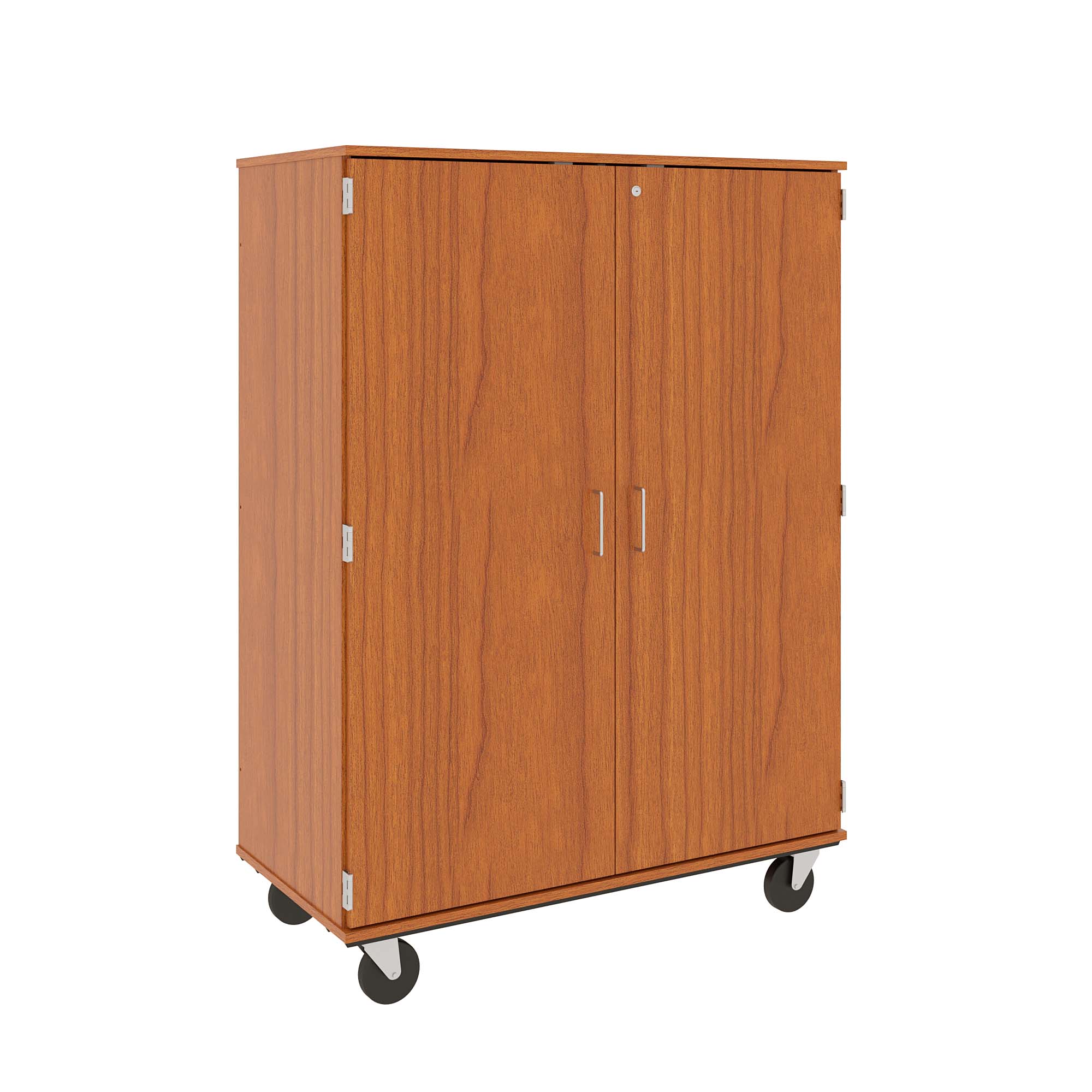 67 inch High Mobile Shelf Storage Cart with Lockable Doors Cherry[https://cdn11.bigcommerce.com/s-ae8l2aaf6n/product_images/attribute_value_images/63334.preview.jpg?t=1752509764] SKU SMS-04-V127-80181-F67-783