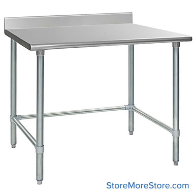Stainless Steel Top Table 36''W x 48''D x 35.13''H - T3648GTEB-BS SMS-10-V69-T3648GTEB-BS