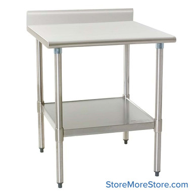 Stainless Steel Top Table 24''W x 24''D x 35.13''H - T2424EM-BS SMS-10-V69-T2424EM-BS