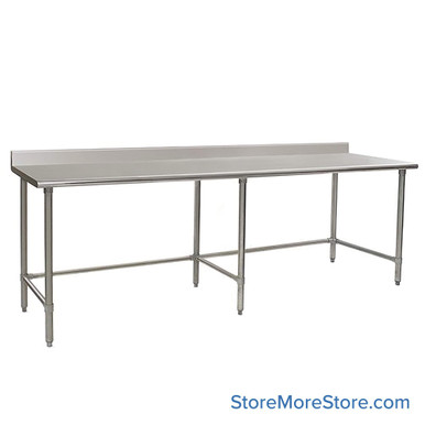 Stainless Steel Top Table 36''W x 96''D x 35.13''H - T3696GTB-BS SMS-10-V69-T3696GTB-BS