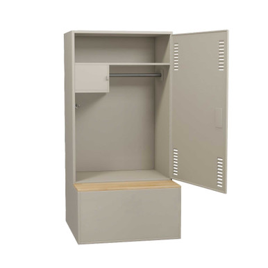 Secure Gear Locker with Built-In Bench - TL1-362472-13000-9369 SMS-05-V120-TL1-362472-13000
