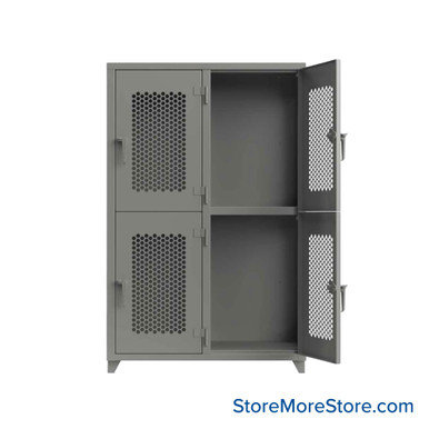 Heavy Duty Lockers 48''W x 24''D x 75''H - 46-4H-24-2T-L SMS-05-V03-46-4H-24-2T-L