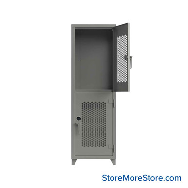 Heavy Duty Lockers 24''W x 24''D x 75''H - 26-2H-24-2T-L-BFH SMS-05-V03-26-2H-24-2T-L-BFH