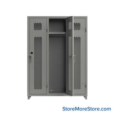 Heavy Duty Lockers 54''W x 18''D x 75''H - 4.66-3H-18-1T-L-BFH SMS-05-V03-4.66-3H-18-1T-L-BFH