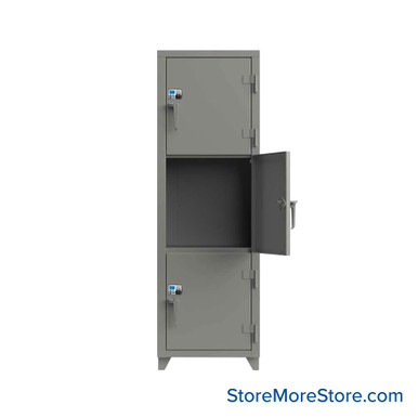 Heavy Duty Lockers 24''W x 24''D x 75''H - 26-3D-24-3T-L-NX-ST SMS-05-V03-26-3D-24-3T-L-NX-ST
