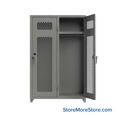 Heavy Duty Lockers 48''W x 24''D x 75''H - 46-2H-24-1T-L-BFH SMS-05-V03-46-2H-24-1T-L-BFH