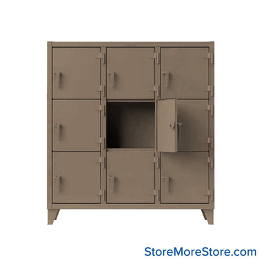 Gear Bag Locker 62''W x 18''D x 68''H - 55-18-3TMT-1019 SMS-05-V03-55-18-3TMT