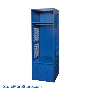 Athletic Locker, 24'' W x 24'' D x 72'' H, Steel, Upper Shelf & Ventilated Foot Locker SMS-05-V39-WSNF442-1C