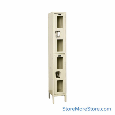 See Through Lockers 12''W x 12''D x 78''H - USV1228-2PT-A-CL SMS-05-V39-USV1228-2PT-A-CL