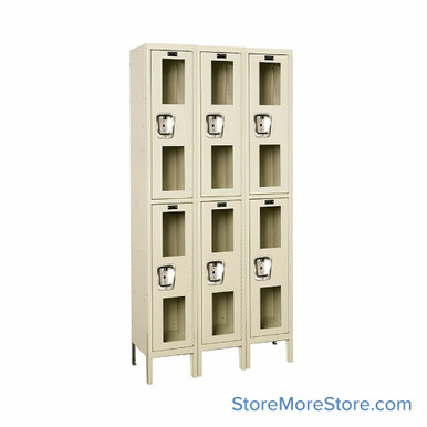 See Through Lockers 36''W x 15''D x 78''H - USV3258-2PT-A-CL SMS-05-V39-USV3258-2PT-A-CL