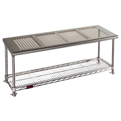 Stainless Steel Gowning Bench 36''W x 9''D x 17''H - CRB0936 SMS-02-V69-CRB0936