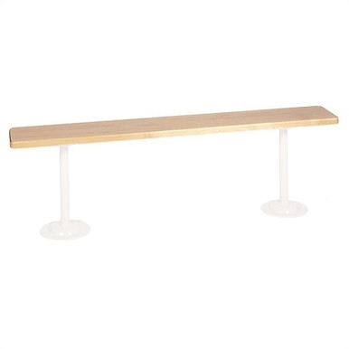 Locker Room Bench 72''W x 9.5''D x 1.25''H - MBT72 SMS-10-V39-MBT72
